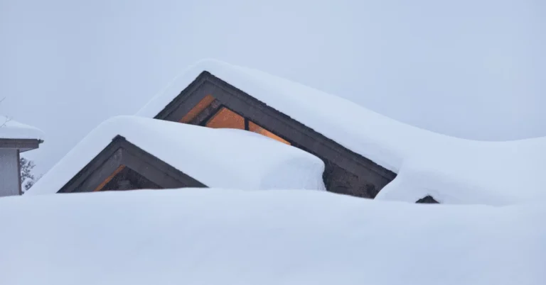 roof covered with snow