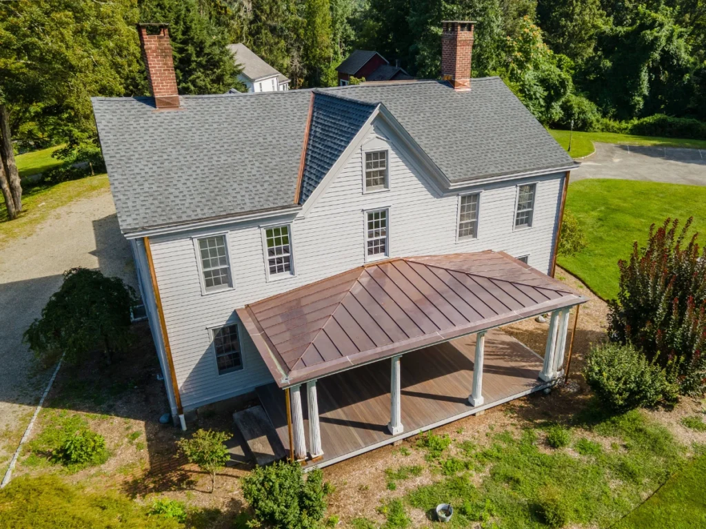 after GAF shingle roof replacement project