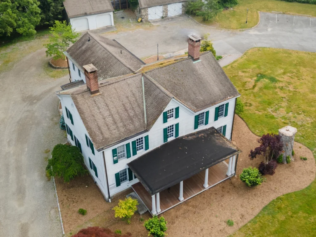 Before GAF shingle roof replacement