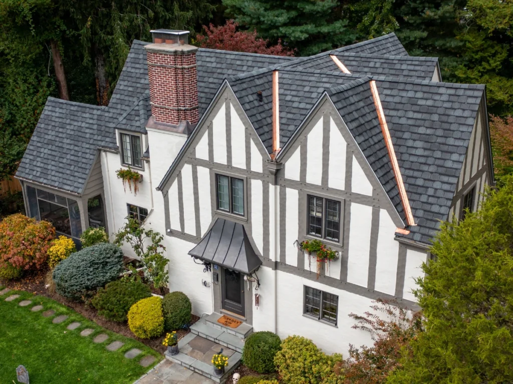 Front side view after GAF Architectural Shingle Roof Replacement Bronxville NY