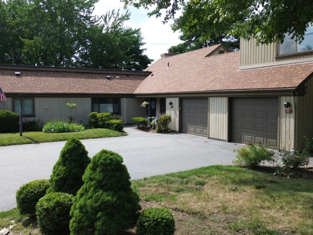 certainteed roof shingles installed on condo complex near bedford, ny