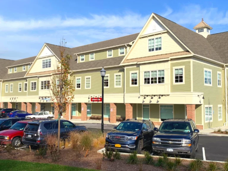 shinle roof newly installed on a commercial plaza in Putnam County