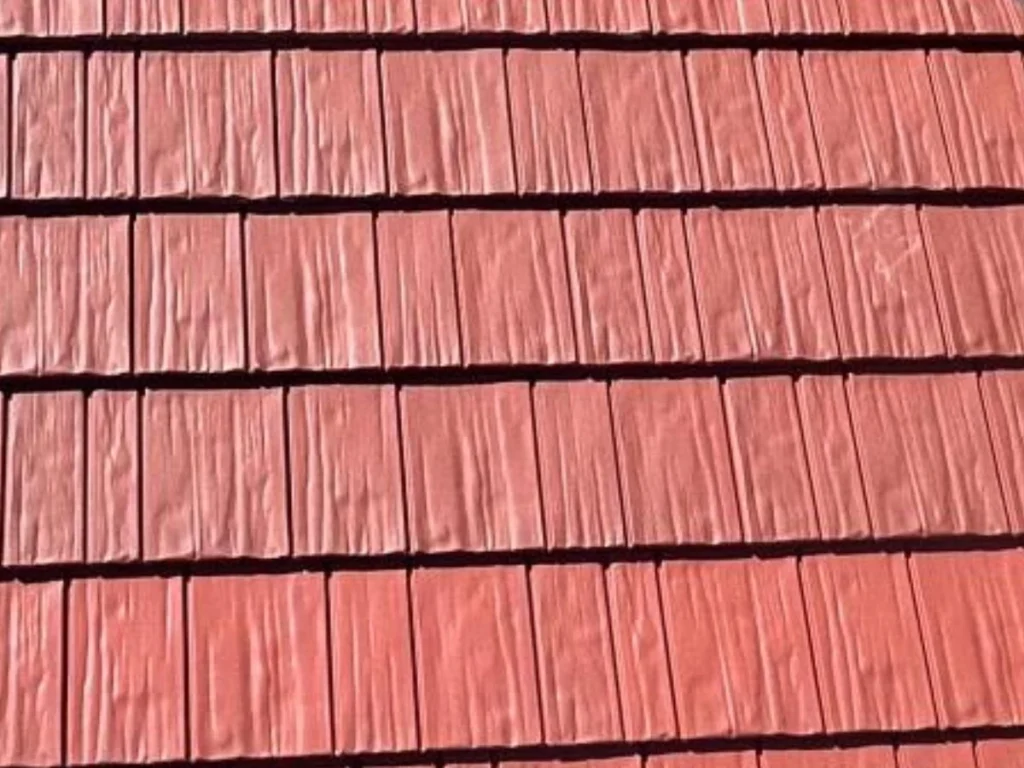 cedar shake style metal roofing shingles sample material